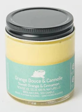 Orange and Cinnamon Soy Wax Candle by Driftwood Naturals, 90g