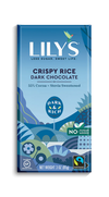 Crispy Rice Dark Sugar Free Chocolate Bar by Lily&#39;s, 85 g