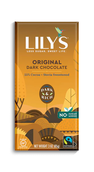 Original Stevia Sweetened 40%  Chocolate by Lily’s, 85g