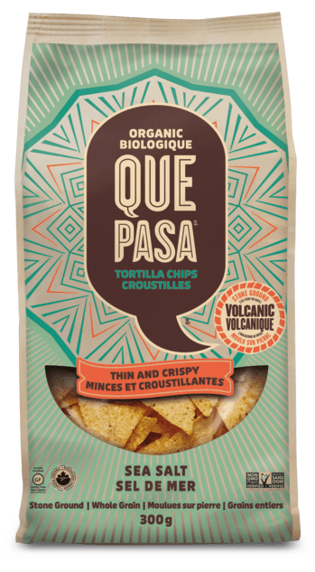 Organic Sea Salt Thin and Crispy Tortilla Chips by Que Pasa 300g