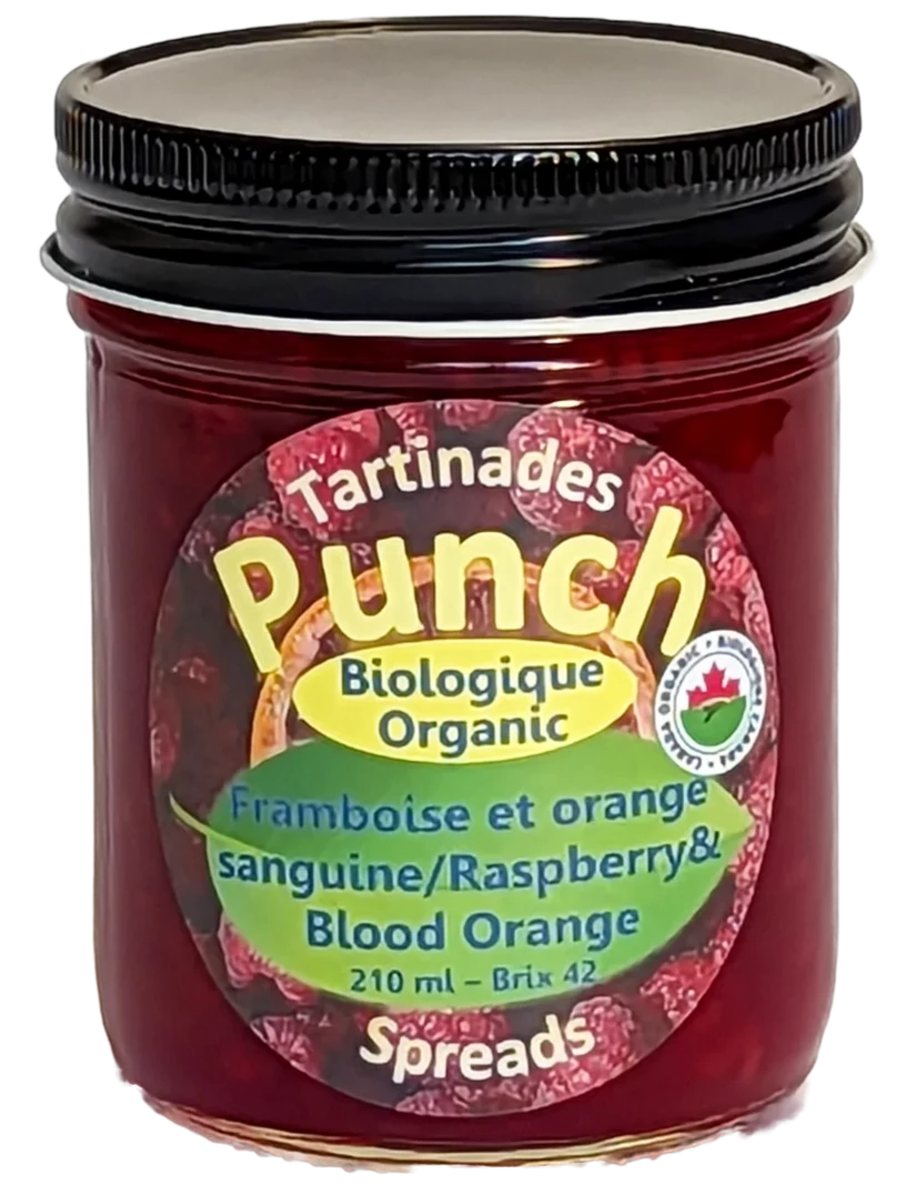 Organic Raspberry and Blood Orange Jam by Punch Jams, 360ml