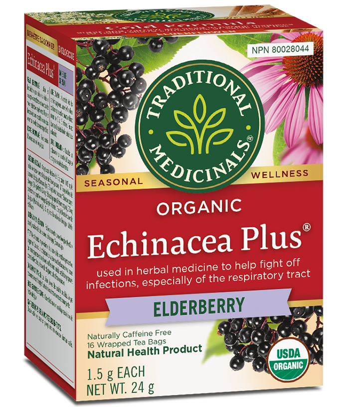 Organic Echinacea Plus Elderberry by Traditional Medicinals, 24 g