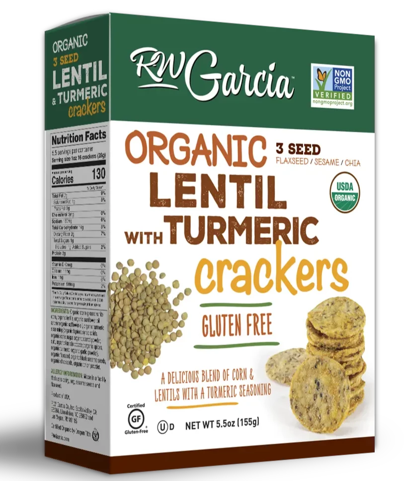 Organic Lentil With Turmeric by RW Garcia, 155g