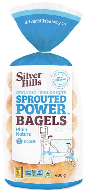 Organic Sprouted Power Bagels by Silver Hills Bakery 400g