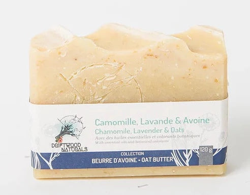 Chamomile, Lavender & Oats Soap by Driftwood Naturals,  120g