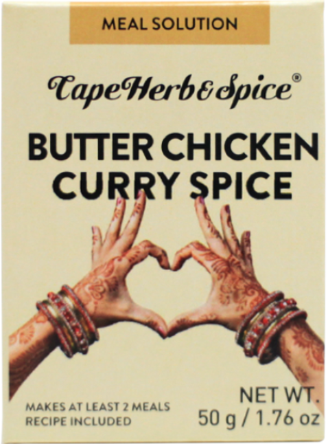 Épices au curry de poulet au beurre et recette de Cape Herb &amp; Spice 50g 