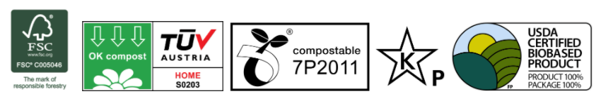 Grands moules à pâtisserie par If You Care 60 unités 