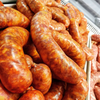 Hot Italian Sausages prepared by AGA 6 pack