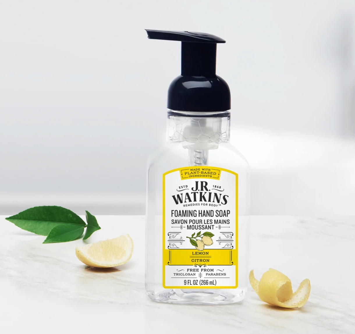 Lemon Foaming Hand Soap by J.R. Watkins 266ml