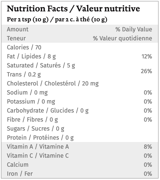 Beurre non salé biologique par Organic Meadow 454g