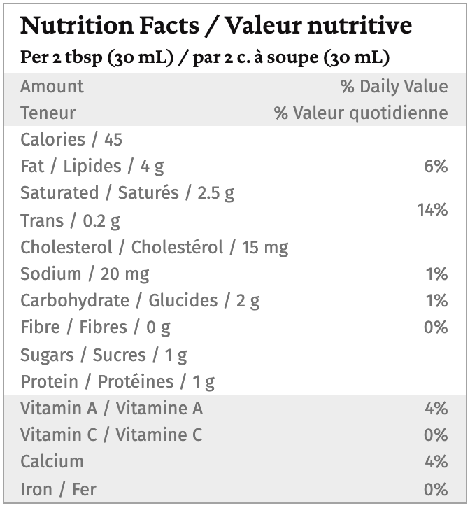 Crème sure 14% par Organic Meadow 500g 