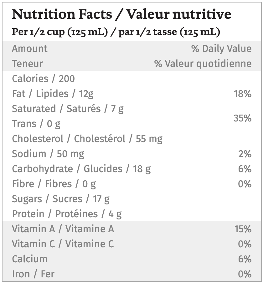 Crème glacée à la vanille par Organic Meadow 946ml 