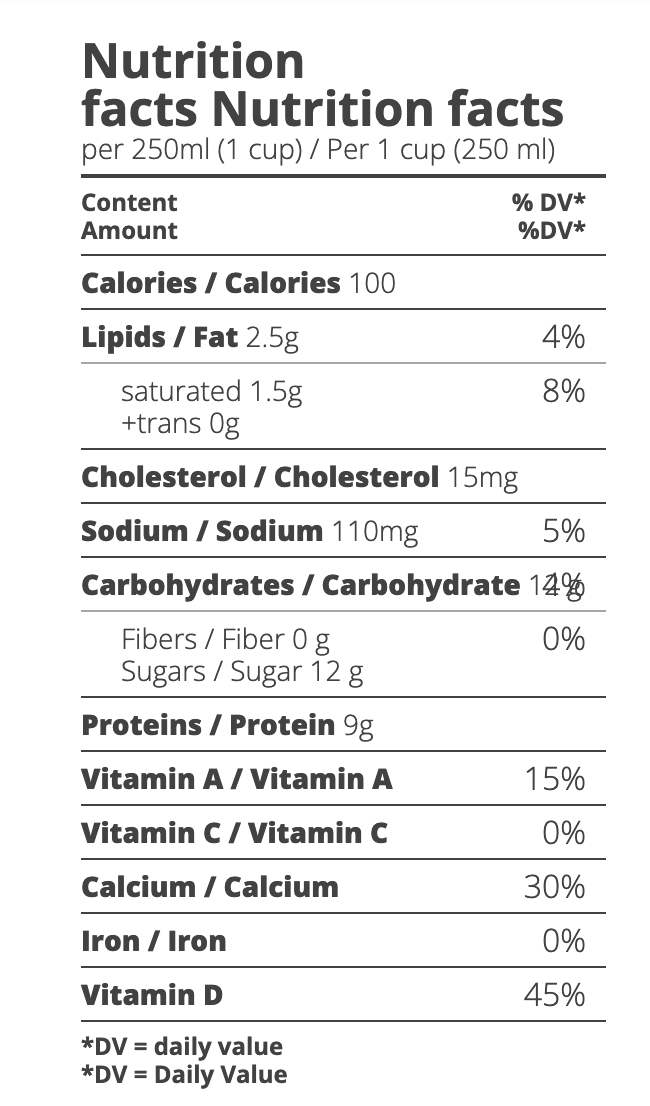Lait 1% Bio par La Pinte, 1L