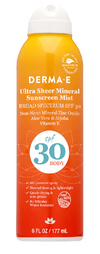 Ultra Sheer Mineral Body Sunscreen Mist SPF 30 by Derma E, 177 ml