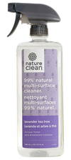 Nettoyant multi-surfaces en spray à la lavande et à l&#39;arbre à thé par Nature Clean 740 ml 