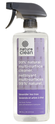Nettoyant multi-surfaces en spray à la lavande et à l'arbre à thé par Nature Clean 740 ml 