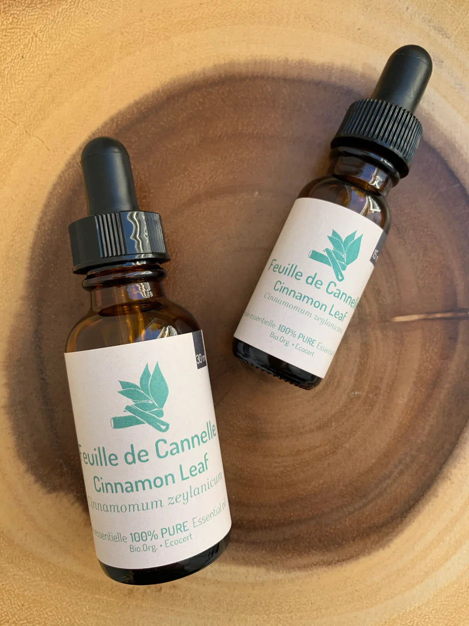 Huile essentielle de feuille de cannelier bio par Driftwood Naturals, 30 ml