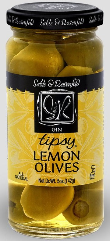Gin Lemon Tipsy Olives by Sable & Rosenfeld 250ml