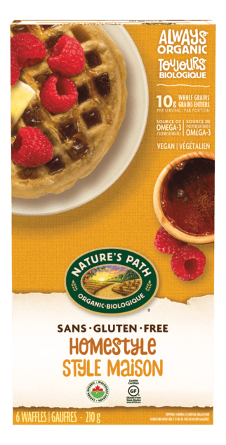 Organic Homestyle Waffles by Nature's Path, 210g