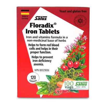 Floradix Iron Tablets by Salus 120 tablets