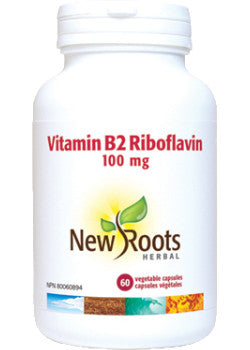 Vitamine B2 Riboflavine 100 mg de New roots, 60 gélules