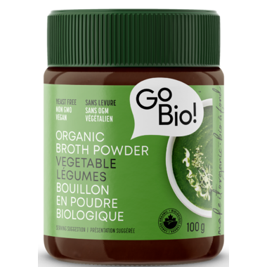 Gobio bouillon de légume en poudre sans levure biologique 100mg