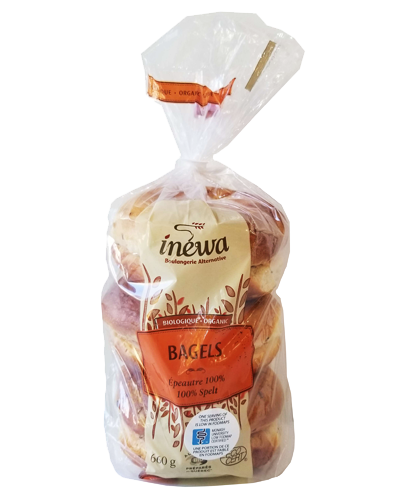 Bagels à l'épeautre par Inewa, 660 g Livrés les vendredis frais (sinon livrés congelés)