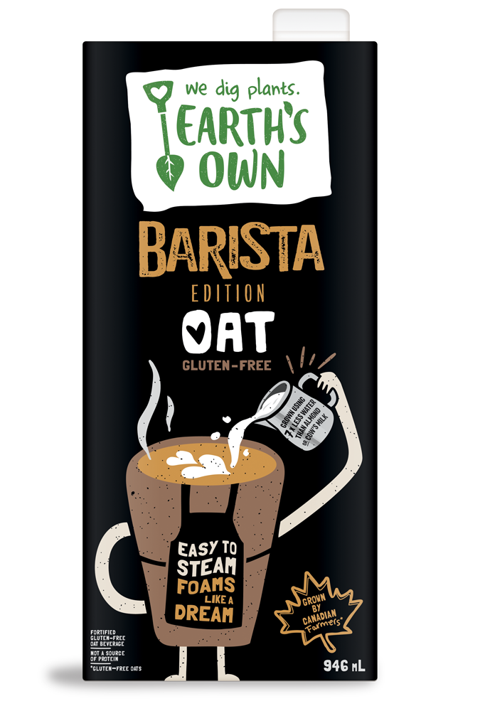 Lait d&#39;Avoine Édition Barista Sans Gluten par Earth&#39;s Own 946 ml 