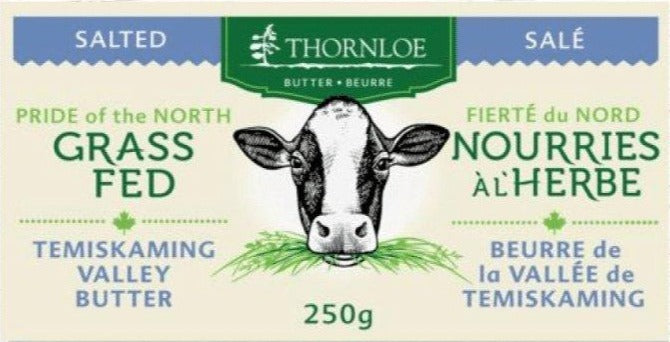 Grass Fed Salted Butter by Thornloe 250g