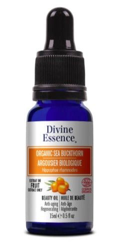 Organic Sea Buckthorn Oil by Divine Essence, 15 ml