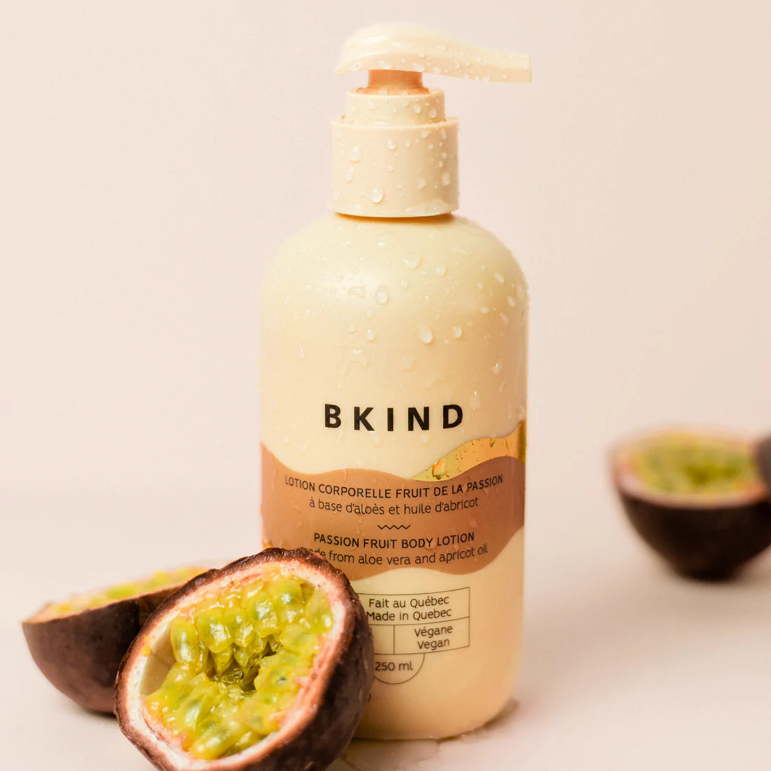 Lotion pour le corps au fruit de la passion par BKIND, 250 ml