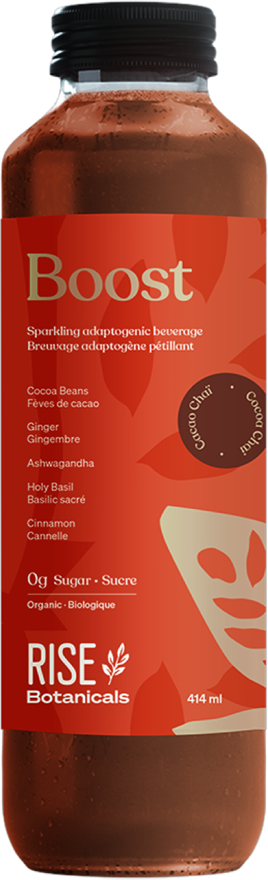 Boost -Sparkling Adaptogenic Beverage by Rise, 414 ml