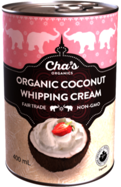 Organic Coconut Whipping Cream by Cha's Organics 400ml