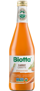 Jus de carotte par Biotta, 500 mL