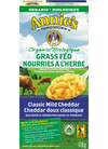 Annie&#39;s Homegrown Macaroni et fromage au cheddar doux classique bio nourris à l&#39;herbe 170 g