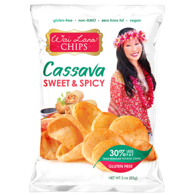 Chips de manioc sucrées et épicées par Wai Lana, 85g