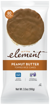 Peanut Butter Topped Rice Cakes by element 100g