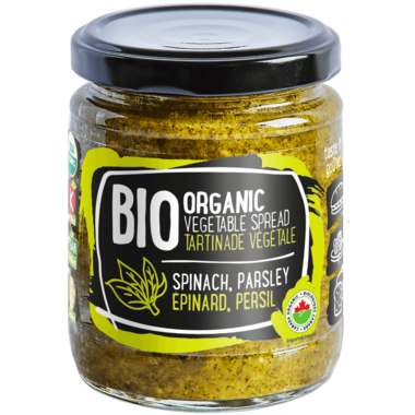 Organic Vegetable Spread Spinach & Parsley by Rudolfs, 235g