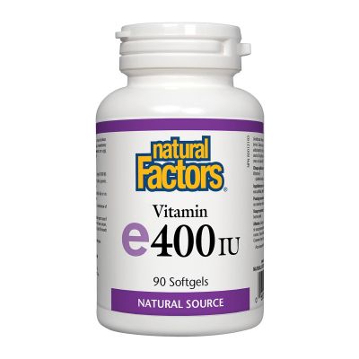 Vitamin E400 by Natural Factors, 90 gel caps