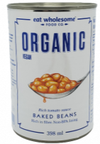 Organic Baked Beans by eat wholesome 398ml