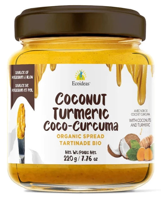 Organic Coconut Turmeric Spread by Ecoideas, 220g