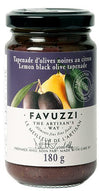 Lemon Black Olive Tapenade by Favuzzi 180g