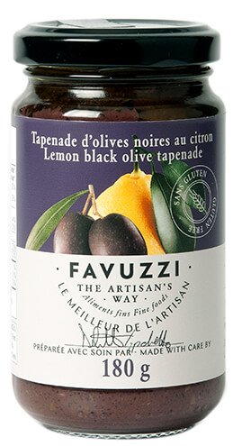 Tapenade Citron Olives Noires Favuzzi 180g