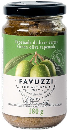 Tapenade d'Olives Vertes par Favuzzi 180g