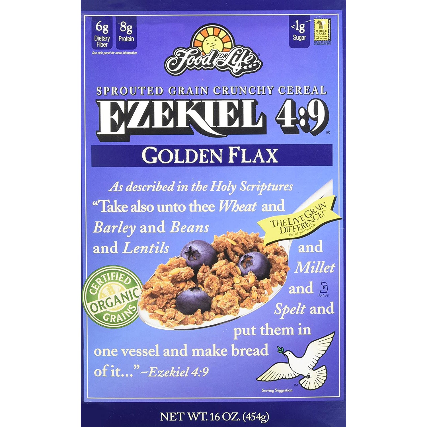 Organic EZEKIEL 4:9® Golden Flax,  454g