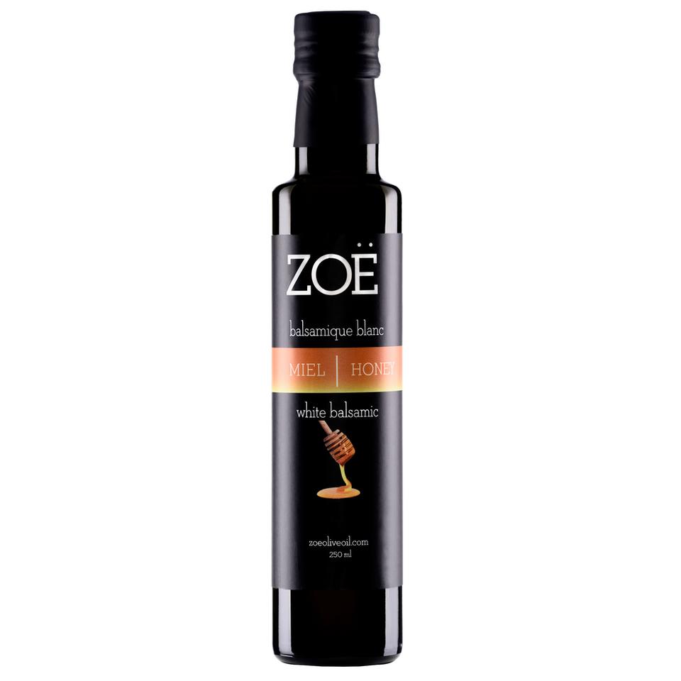 Honey Infused White Balsamic Vinegar by Zoë 250ml