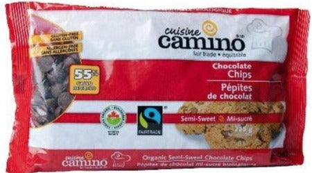Organic Semi-Sweet Chocolate Chips 55% by Camino 225g