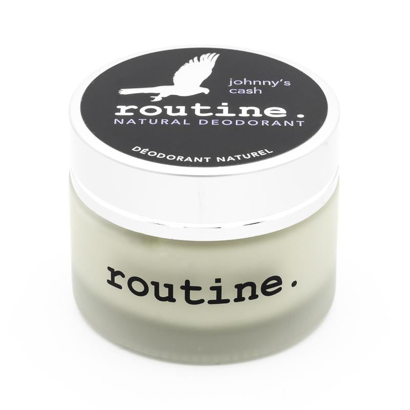 Déodorant Johnny&#39;s Cash (végétalien : sans cire d&#39;abeille) par routine 58g 