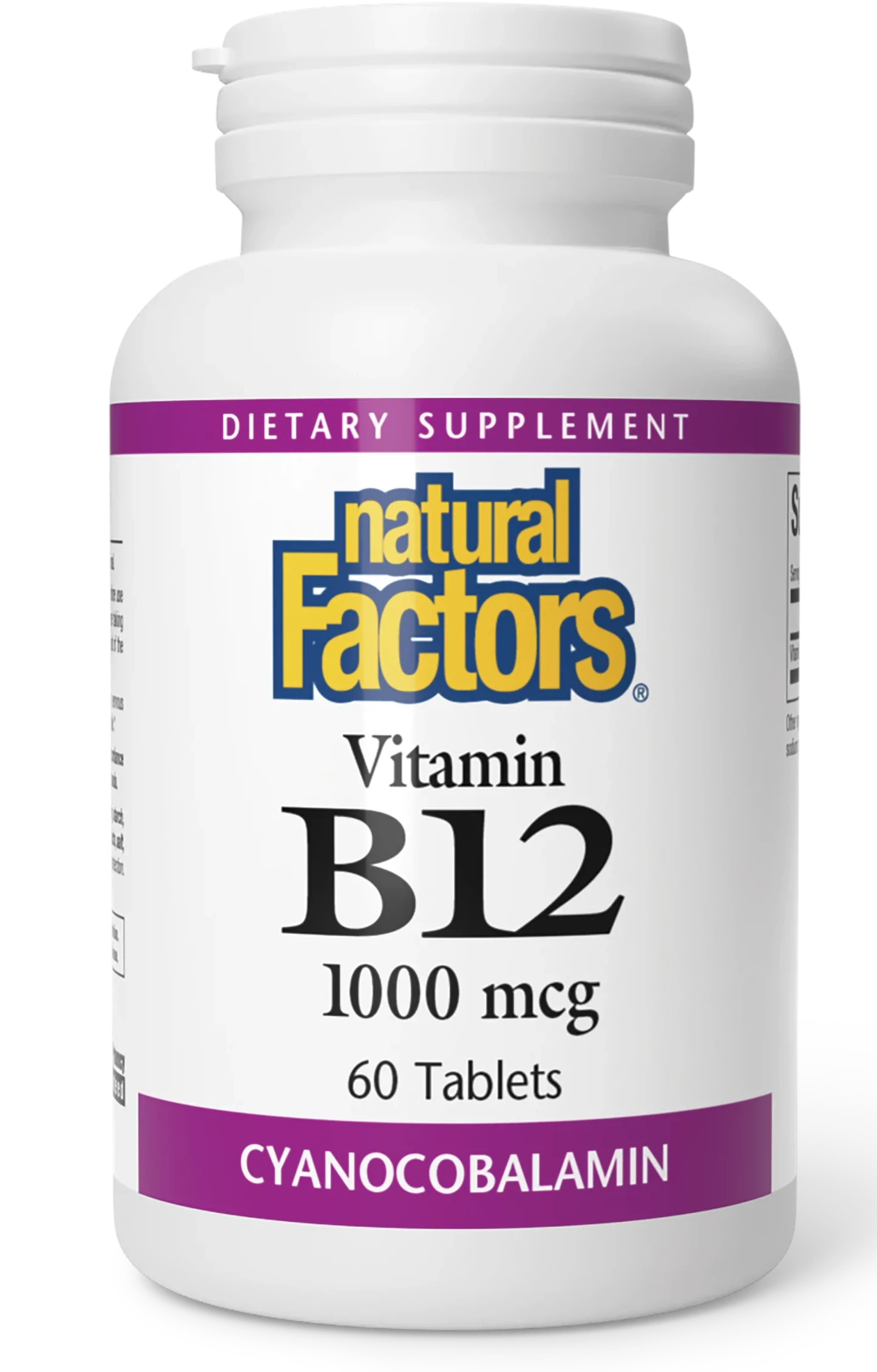 B12 - 1000 mg de Natural Factors, 60 capsules