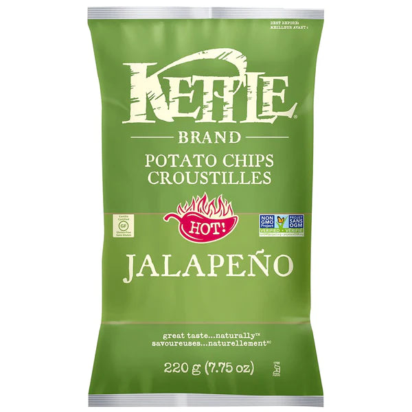 Chips de pommes de terre bio Jalapeño par Kettle Brand 220gr